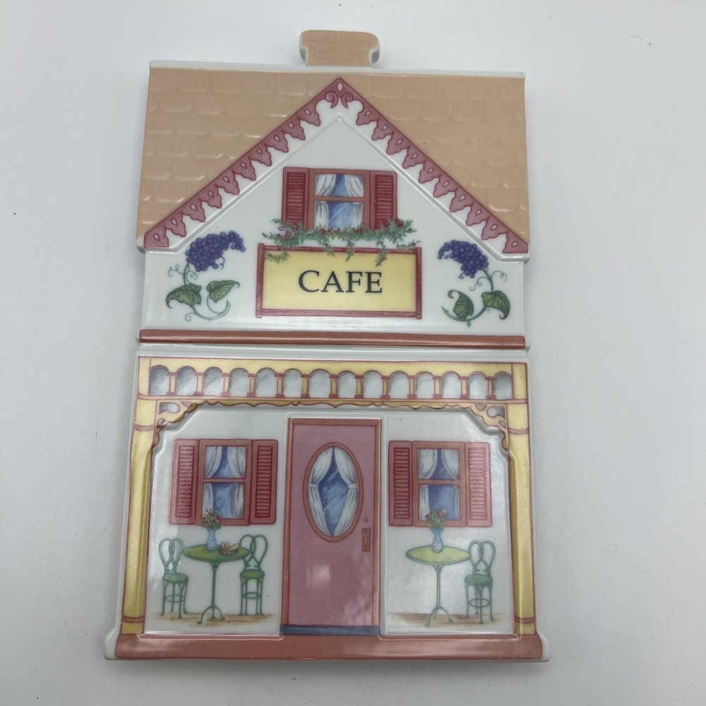 Lenox  Village ~Cafe Porcelain Design~ Trivets Wall Hanging Plaques 1992